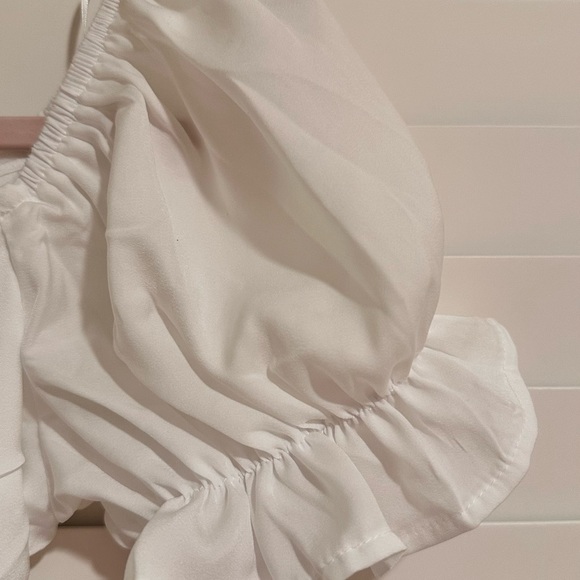 Gena Satin Tie Back Romper - Picture 4 of 11